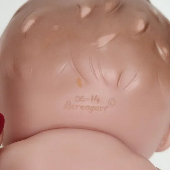 Berenguer Lil Cutie Doll Brown Eyes Pink Bow Posable Vinyl Girl 9" 2014 FLAWS - Picture 4 of 7